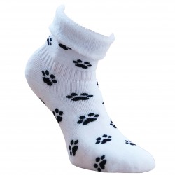 Non-slip warm plush socks white Feets