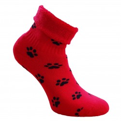 Non-slip warm plush socks red Feets
