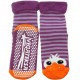 Non-slip warm plush socks purple Eyes