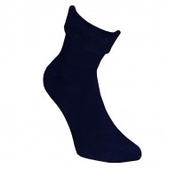 Very soft Extra fine 85% Merino wool plush socks Dark blue