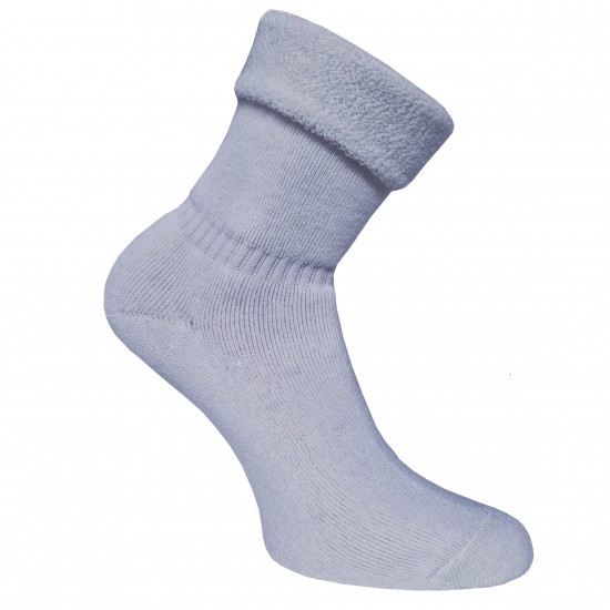 Labai švelnios Extra fine 85% merino vilnos pliušinės kojinės Šviesiai mėlyna