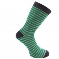 Dryžuotos kojinės Pilka žalia