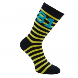 Dryžuotos kojinės Skaičius 81 (Geltona juoda)