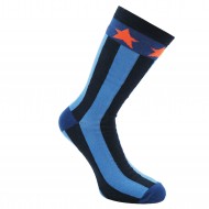 Blue socks Stripes and stars
