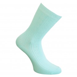 Mint color socks Cable