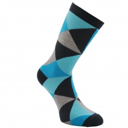 Grey socks Bright triangles