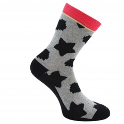 Grey socks Stars and hearts