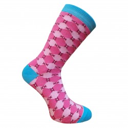 Pink socks Small diamonds