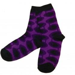 Multicolored socks Bubbles (Purple)