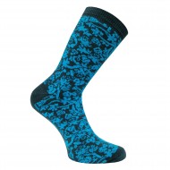 Blue socks Turquoise patterns