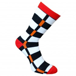 Multicolored socks Playful (Red)