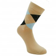 Light brown socks Diamonds on top