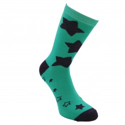 Dark turquoise socks Starry