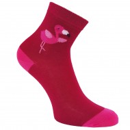 Tamsiai rožinės kojinės Flamingai