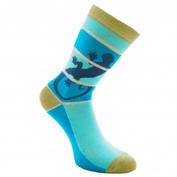 Turquoise socks Lizard