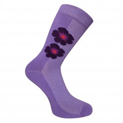 Violetinės kojinės Gėlytė