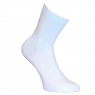 Baltos vienspalvės kojinės