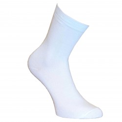 White plain socks 