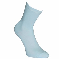 Blue plain socks Pastel