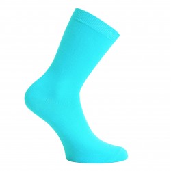 Blue plain socks Light turquoise