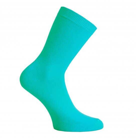 Blue plain socks Turquoise