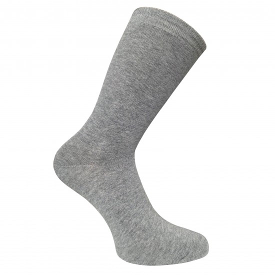 Light grey melange plain socks