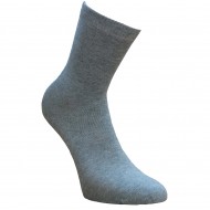 Šviesiai pilko melanžo vienspalvės kojinės 