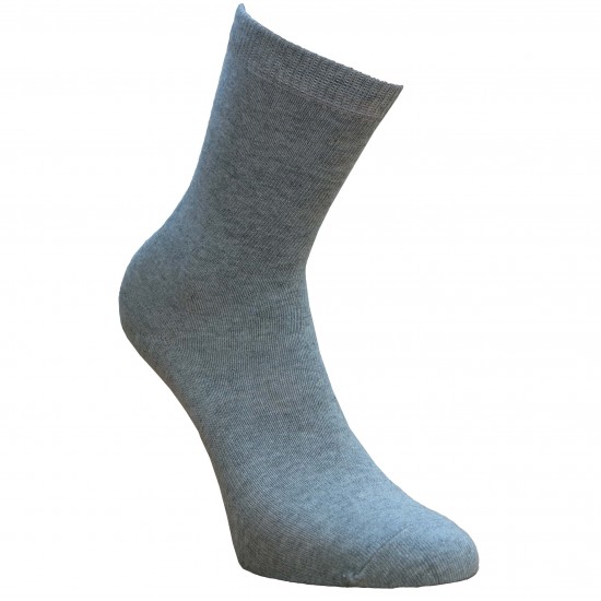 Šviesiai pilko melanžo vienspalvės kojinės