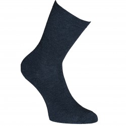 Dark grey melange plain socks 