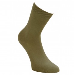 Green plain socks Light khaki
