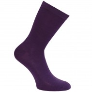 Non-slip warm thin wool socks Dark purple