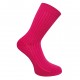 Very soft Extra fine 85% Merino wool Ripe pattern socks Cyclamen