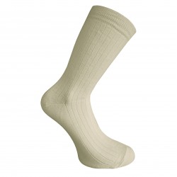 Very soft Extra fine 85% Merino wool Ripe pattern socks Light grey