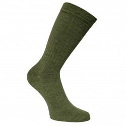 Very soft Extra fine 85% Merino wool Ripe pattern socks Olive