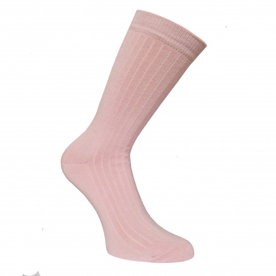 Very soft Extra fine 85% Merino wool Ripe pattern socks Pink rose