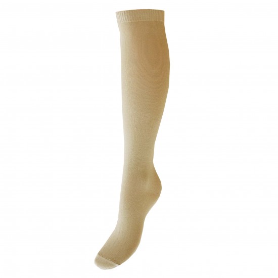 Light brown plain knee high socks