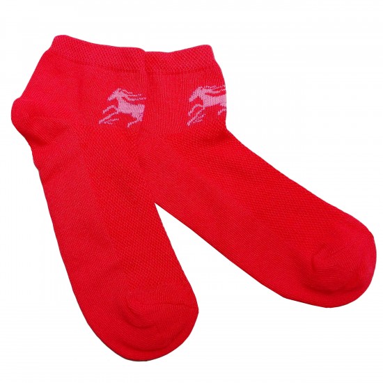 Sneaker socks for sport and leisure red Horse