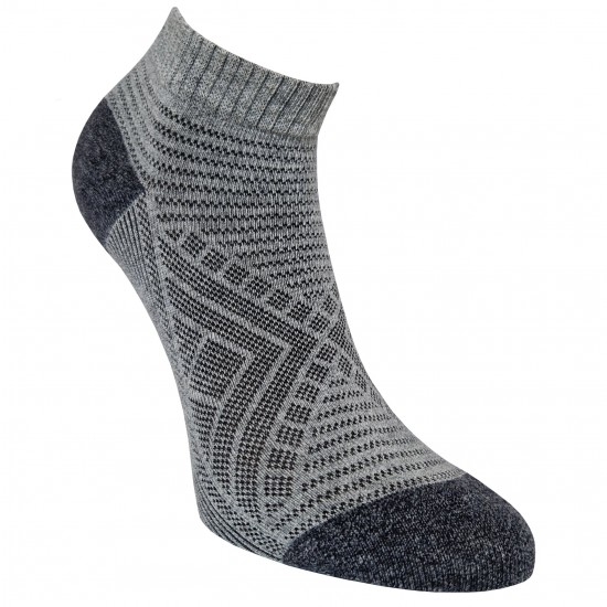 Sneaker socks for sport and leisure grey Diamonds