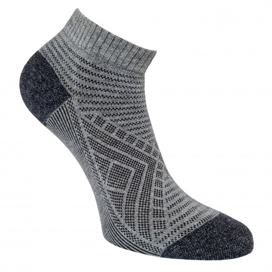 Sneaker socks for sport and leisure grey Diamonds