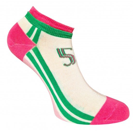 Sneaker socks for sport and leisure pink Numbers