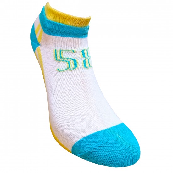 Sneaker socks for sport and leisure turquoise Numbers