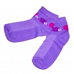 Trumpos sporto ir laisvalaikio kojinės violetinis Ežiukas