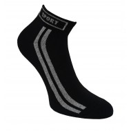 Sneaker socks with lurex for sport and leisure black Sport