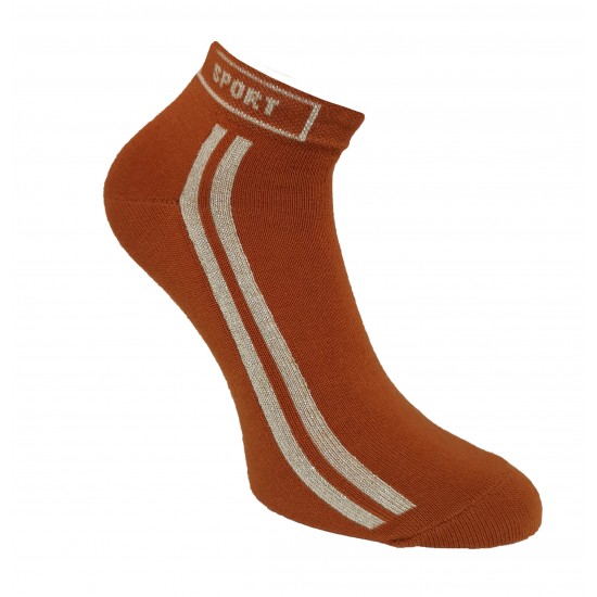 Sneaker socks with lurex for sport and leisure ochra Sport