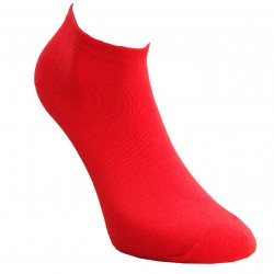 Non-slip sneaker socks for sport and leisure Red