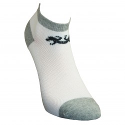Non-slip sneaker socks for sport and leisure white Lizard