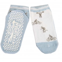 Non-slip sneaker socks for sport and leisure light blue Sport