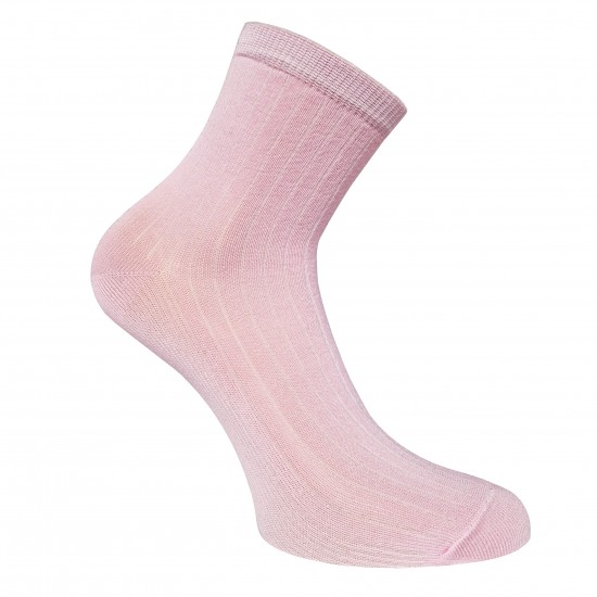 Mercerized Cotton womens Ripe pattern socks Light pink