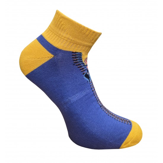 Sneaker dusty blue sport socks with a plush sole Zipper