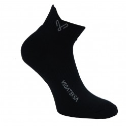 Trumpos juodos sportinės kojinės pliušiniu padu Vegateksa